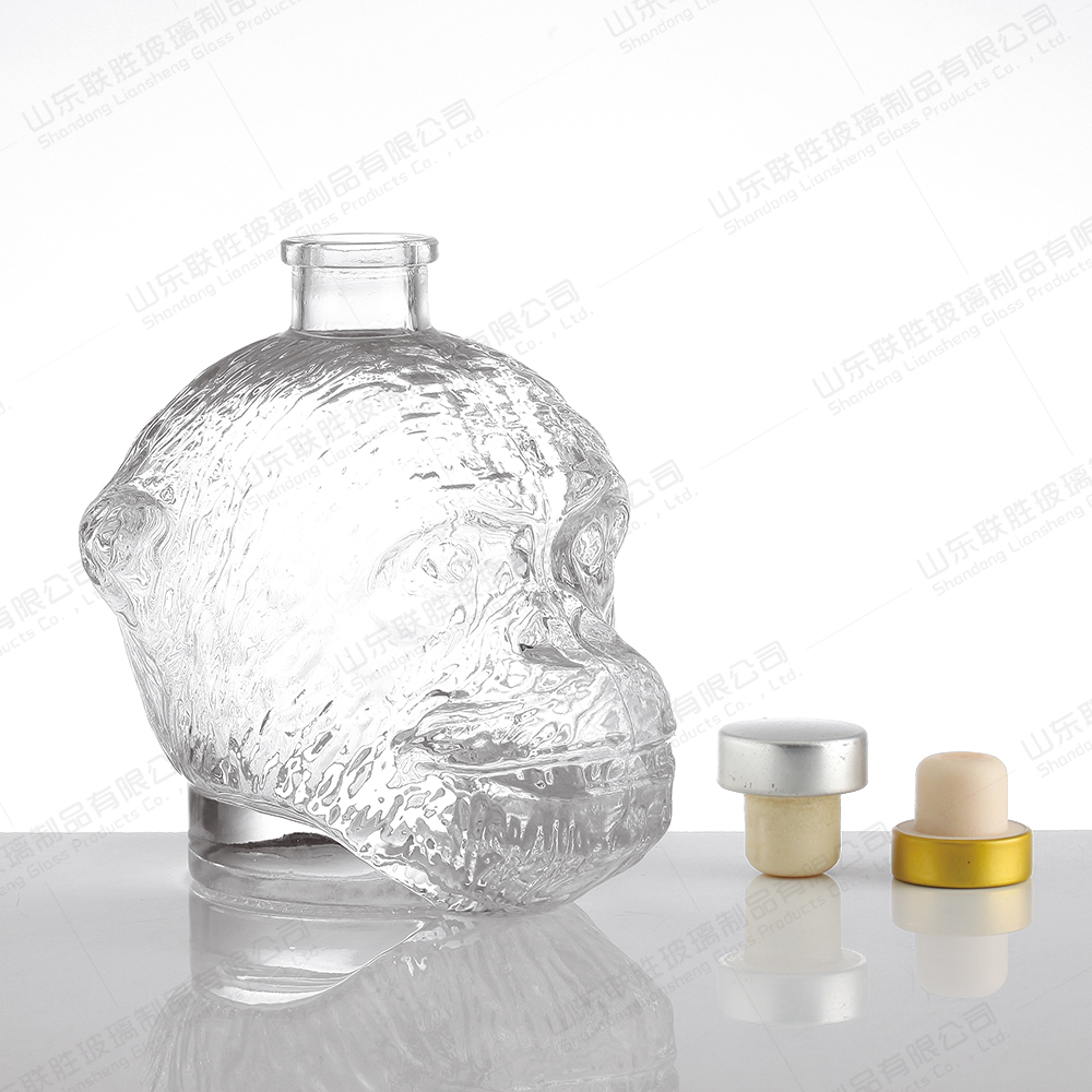Liquor Clear Custom Empty Glass Bottle 375ml 500ml 750ml Healthy