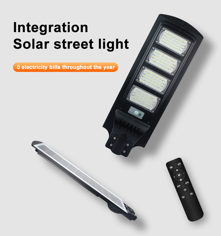 China Factory Solar Power All In One Solar Led Street Light 12V 50W 100W 150W 200W Outdoor Energy Saving Motion Sensor