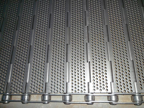 Conveyor 304 Stainless Steel Mesh Chain 220V 500mm Width For Transportation