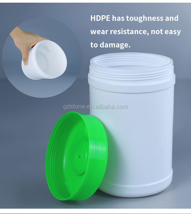 Wipes Alcohol Cotton HDPE Plastic Jerry Can Plastic Bucket With Cap OEM ODM