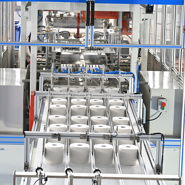 Full Automatic PLC High Speed 15 bags min Toilet Tissue Packing Machine ZD J48