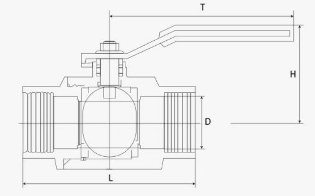 Manufacturer Stainless Steel 2PC Female Thread Ball Valve with Butterfly Handle
