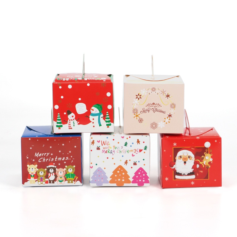 Candy Christmas Gift Paper Boxes Luxury Color Printing