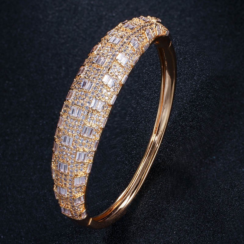 Fashion Cubic Zirconia Bracelet Bangle Chain Bracelets For Women Gold Silver Color Hand Chain CZ Bracelet Jewelry