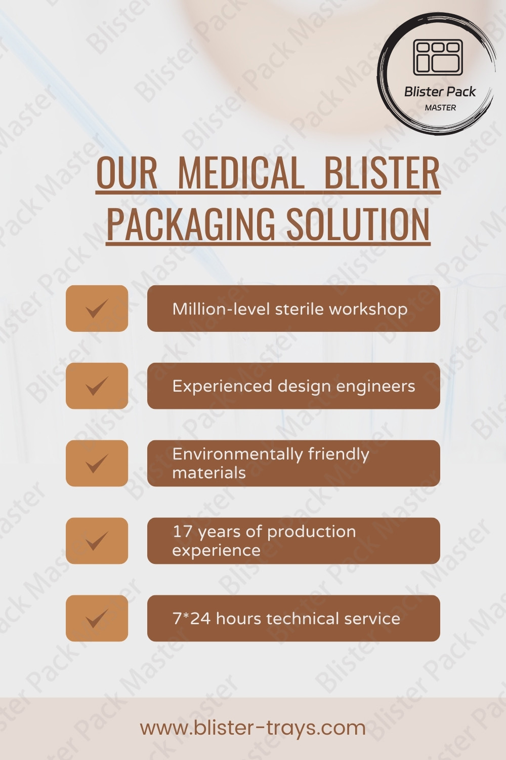 Sterile Individual Pill Blister Packaging Secure Tablet Containers for Medical Use