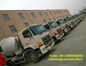 Buy cheap Durable Hino Concrete Mixer Truck Manual Transmission 12000 Kg Machine Weight product