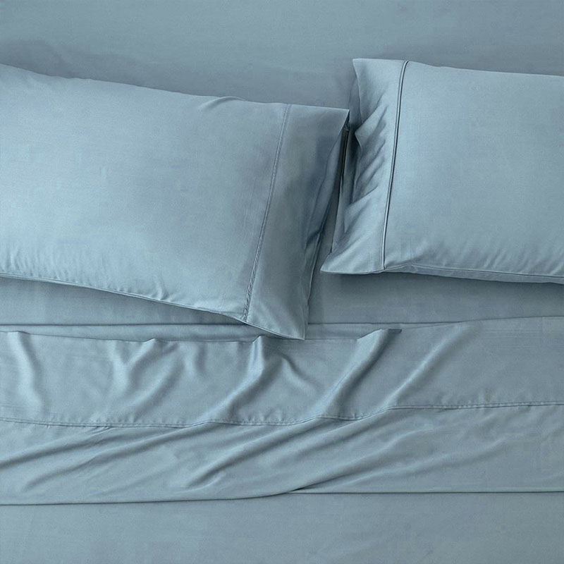 Soft Pure Bamboo Flat Bed Sheet With Deep Pockets Comforters Set Queen Bedding for Home