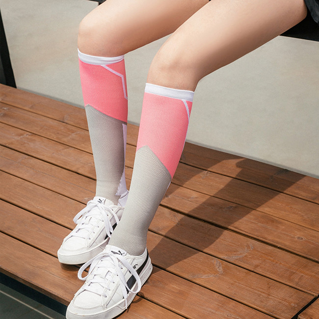 Fancy Female Compression Sports Socks Breathable Graduated Compression Socks