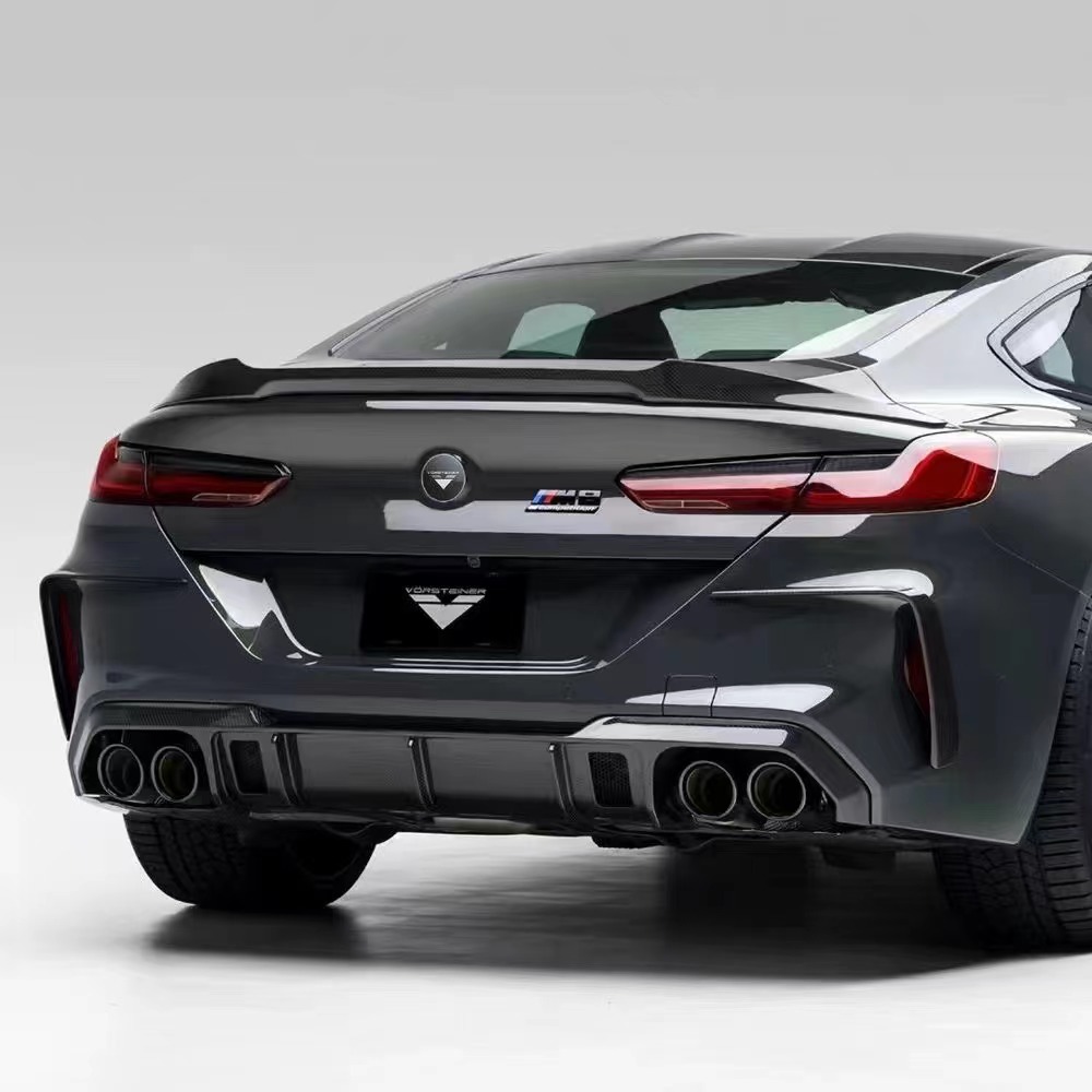 For BMW M8 Carbon Fiber Body Kit M8 Upgraded Vors Style Carbon Fiber Front Lip Diffuser Spoiler Side Skirt Body Kit