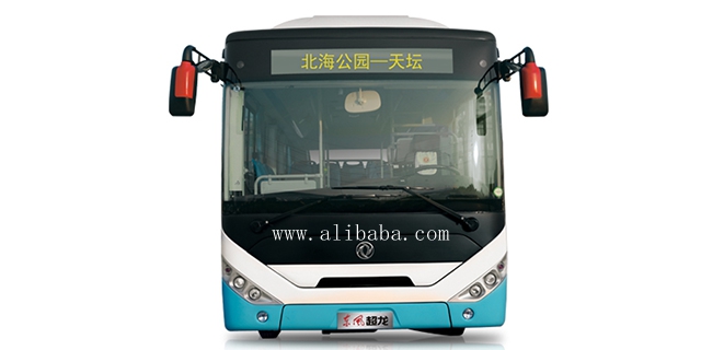 Max Speed 51-70 km/h 45-Seat Diesel Urban City Buses with Air-condition and Low Floor
