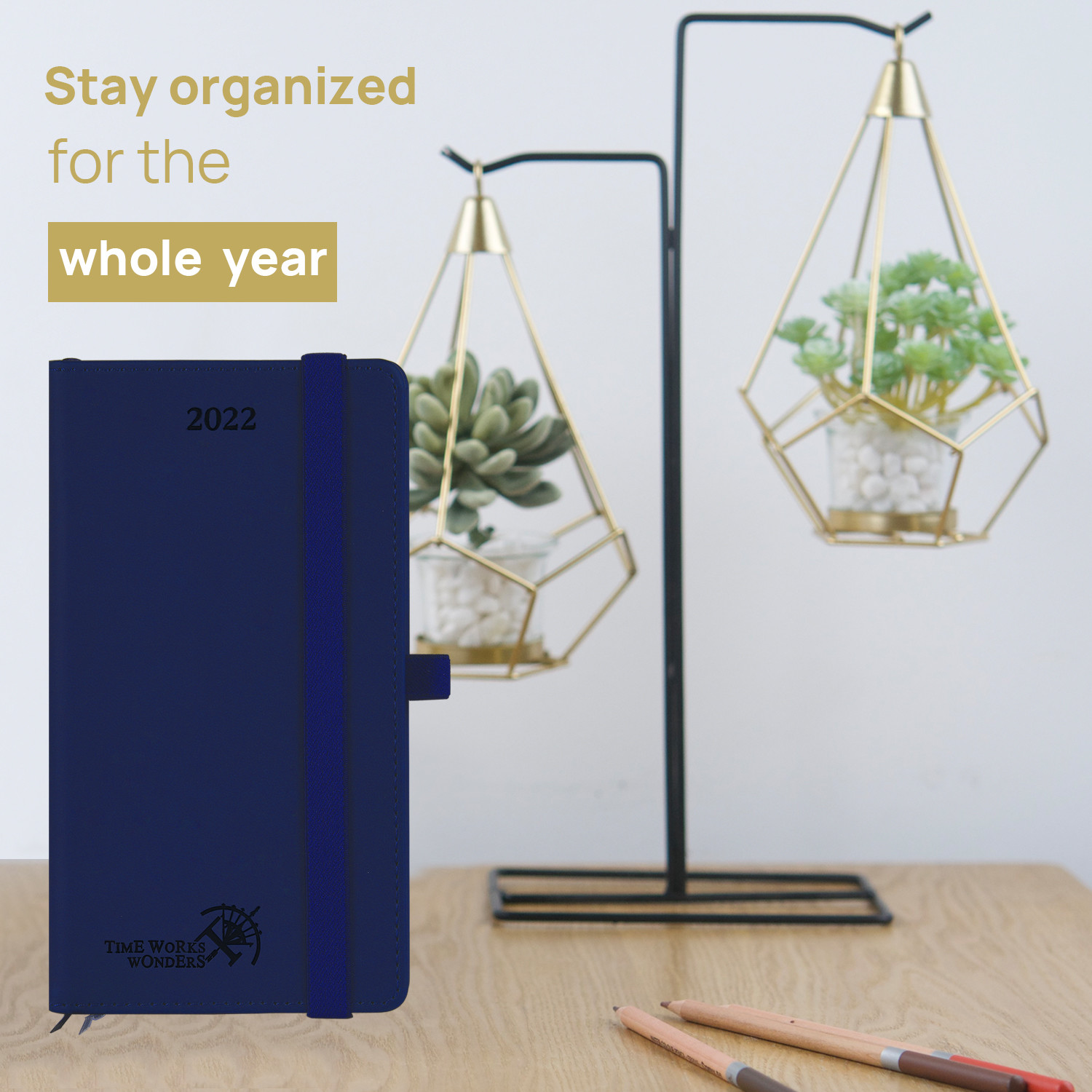 OEM ODM PU Leather Leather Weekly Planner 2023 With Hourly Interval