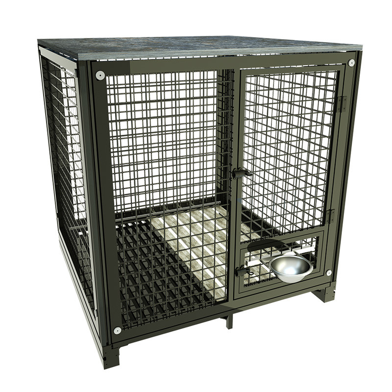 Household Metal Pet Cage Aluminum Alloy Dog House Cage Kennel Heavy Duty