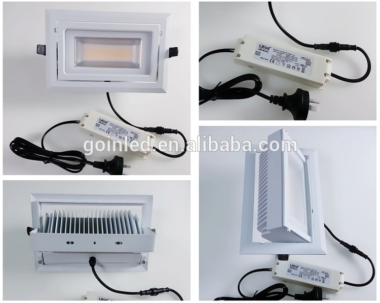 SAA c-tick approved SAMSUNG SMD5630 60w rectangle led shop fittter