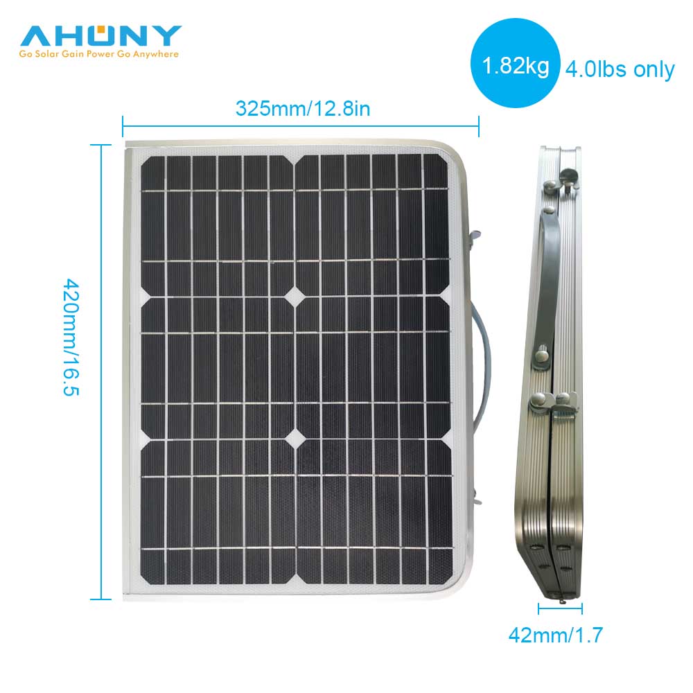 Foldable out up Portable Solar Panel 18w Monocrystalline PV Solar table Panel For Camping Picnic energy system off grid