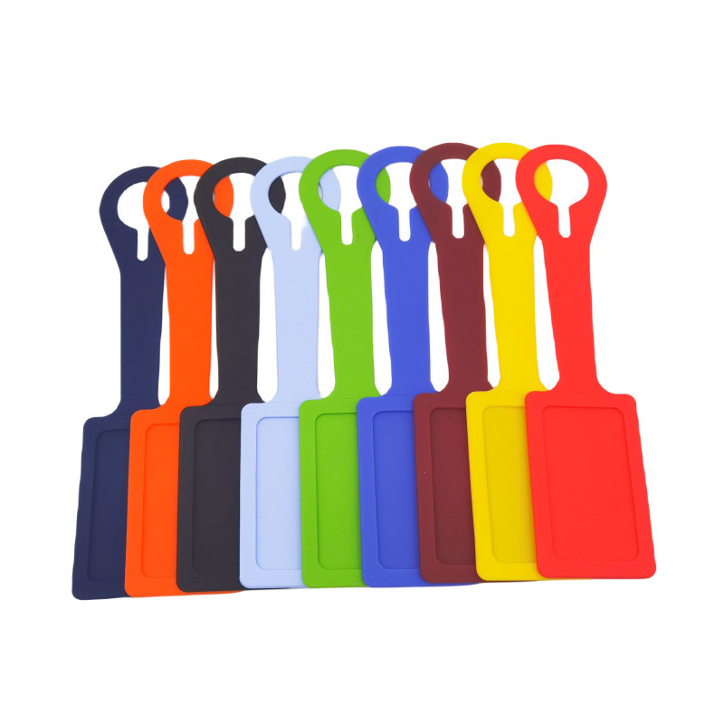 Office/School/Personal Silicone Luggage Tag , Cute and Practical Suitcase Label with Name ID Card