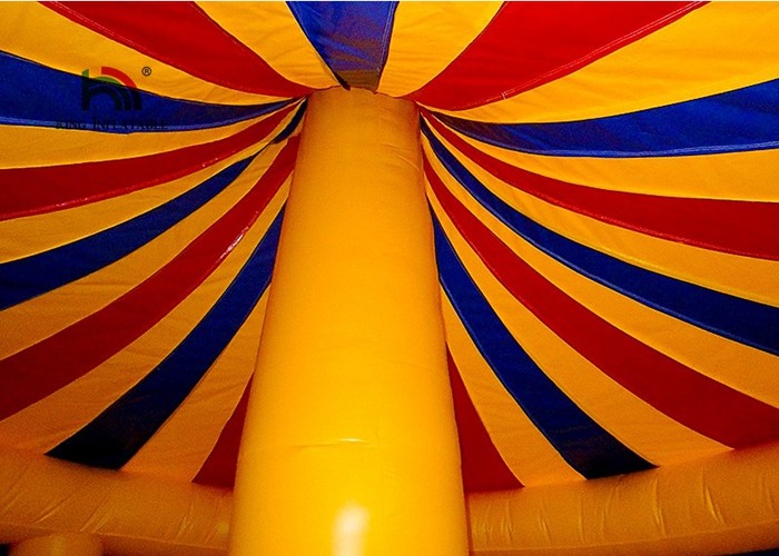 Commercial Carousel Inflatable Jumping Castle , Inflatable Dome House With Step