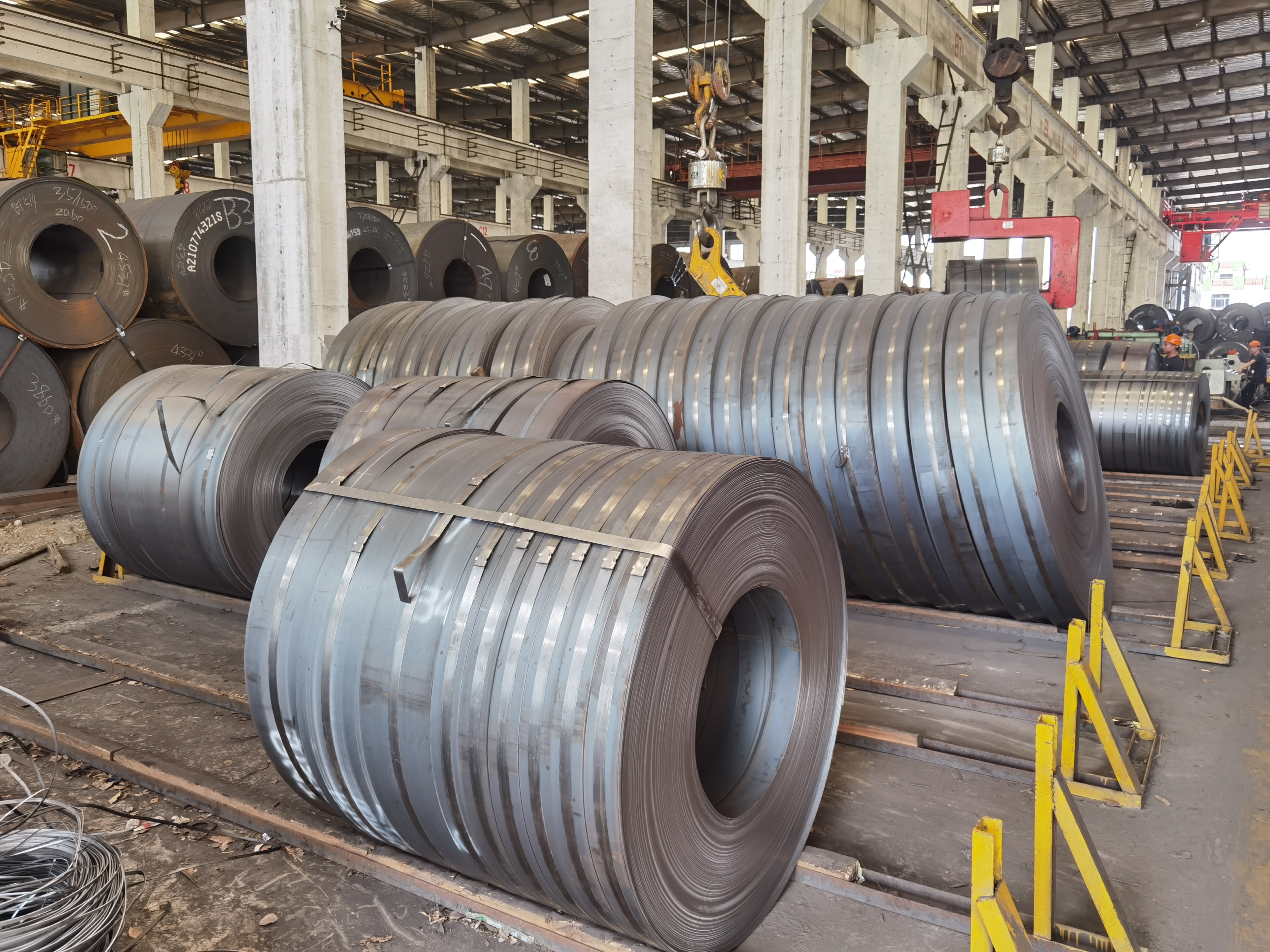 A283 Ss400 Q235 Q355 Grade50 St37 St52 Strips Price CRC HRC Ms Cold Hot Rolled Carbon Steel Coil