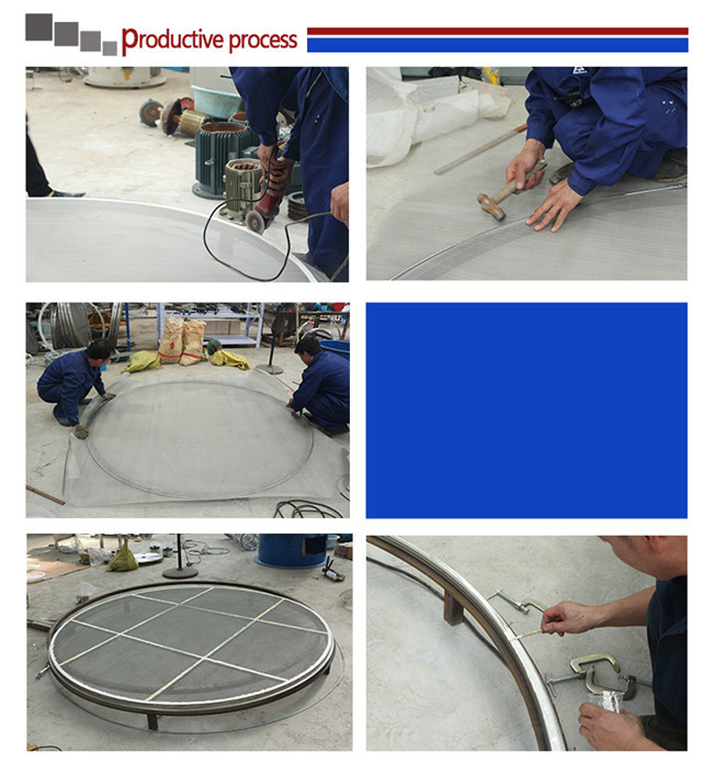Carbon Steel Round Compost Tumbler Screener For Sieving Granular Materials