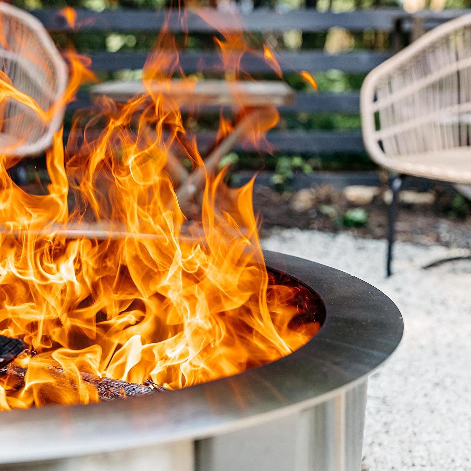 Wood / Charcoal Fired Round Smoke Free Fire Pits 80cm X 40cm