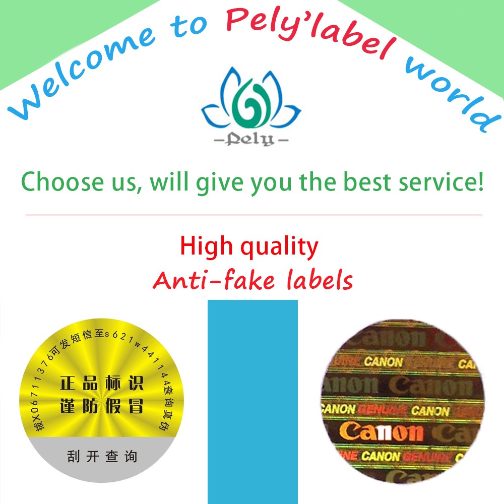 Hot Stamping Custom Size Tamper Evident Security Labels