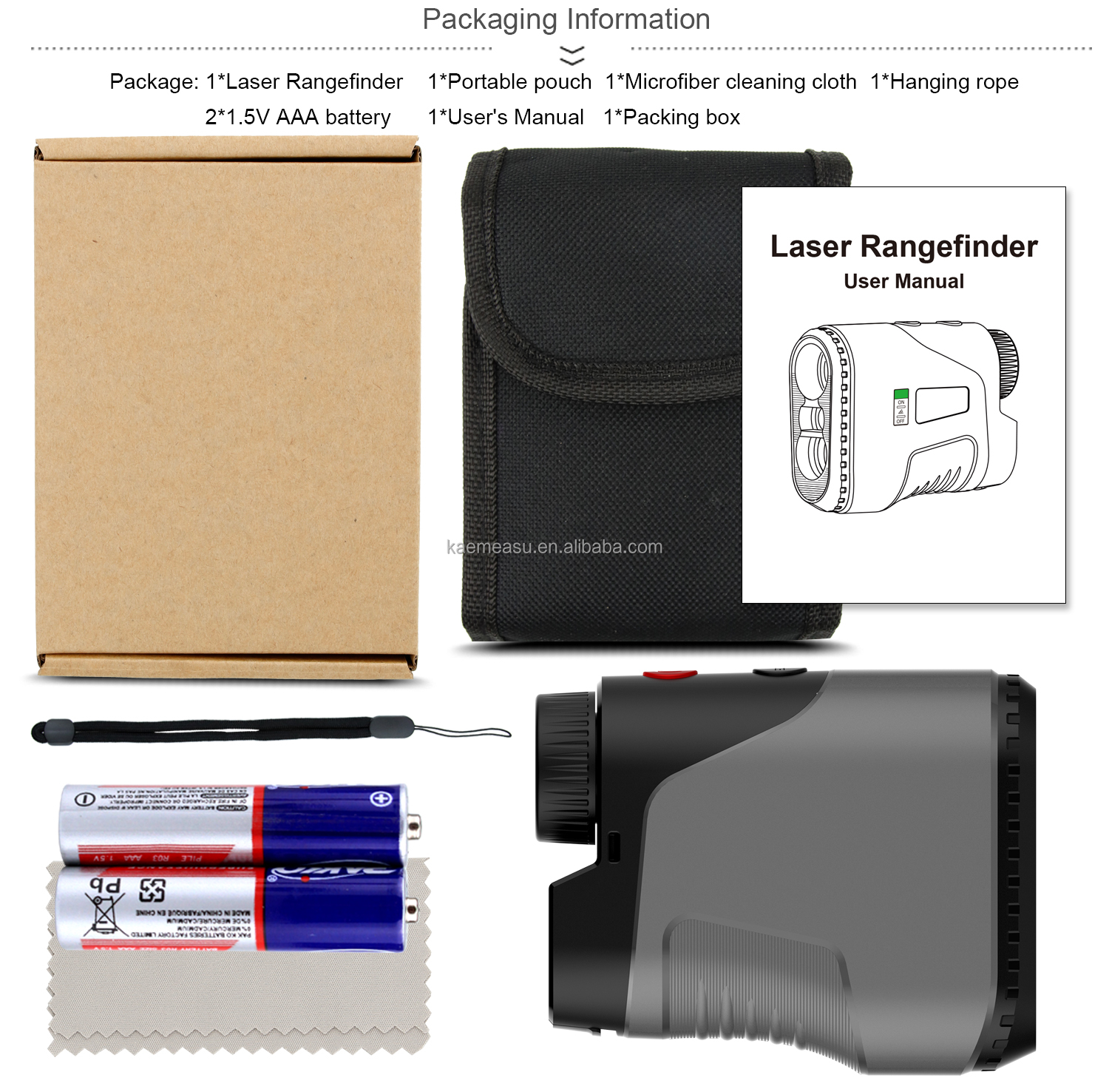 golf laser rangefinder outdoor sports hunting rangefinder handheld laser distance meter telescope