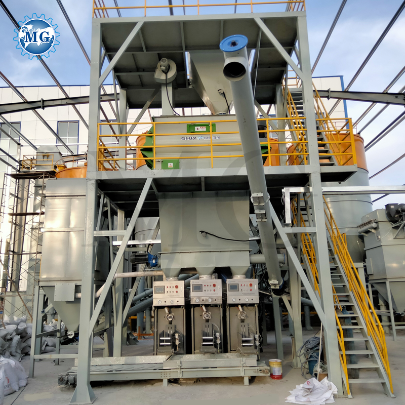 10T / H Dry Mortar Plant Wall Putty Ceramic Tile Adhesive Mixing Machine