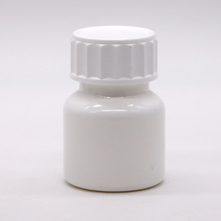 Customized Logo 30ml PE White Pill Medicine Bottle with Screw Cap High Durability