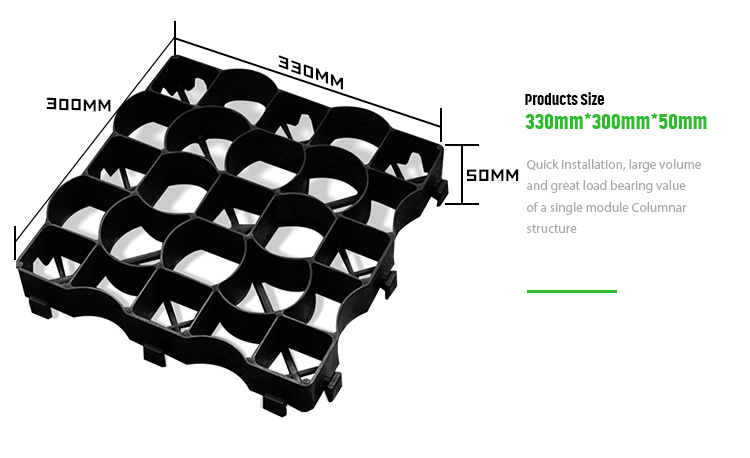 Ground Stabilization Plastic Grid for Strengthening Soil 4 Quantity per Square Meter