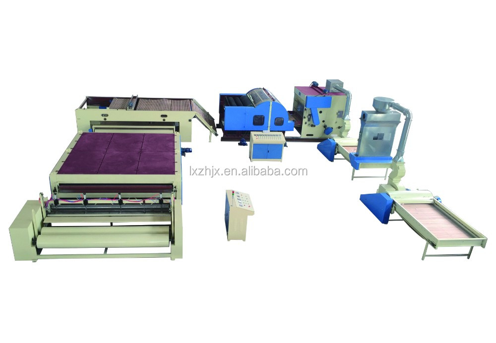 Fiber Filling Comforters Mattress Sintepon Wadding Production Line 200kw