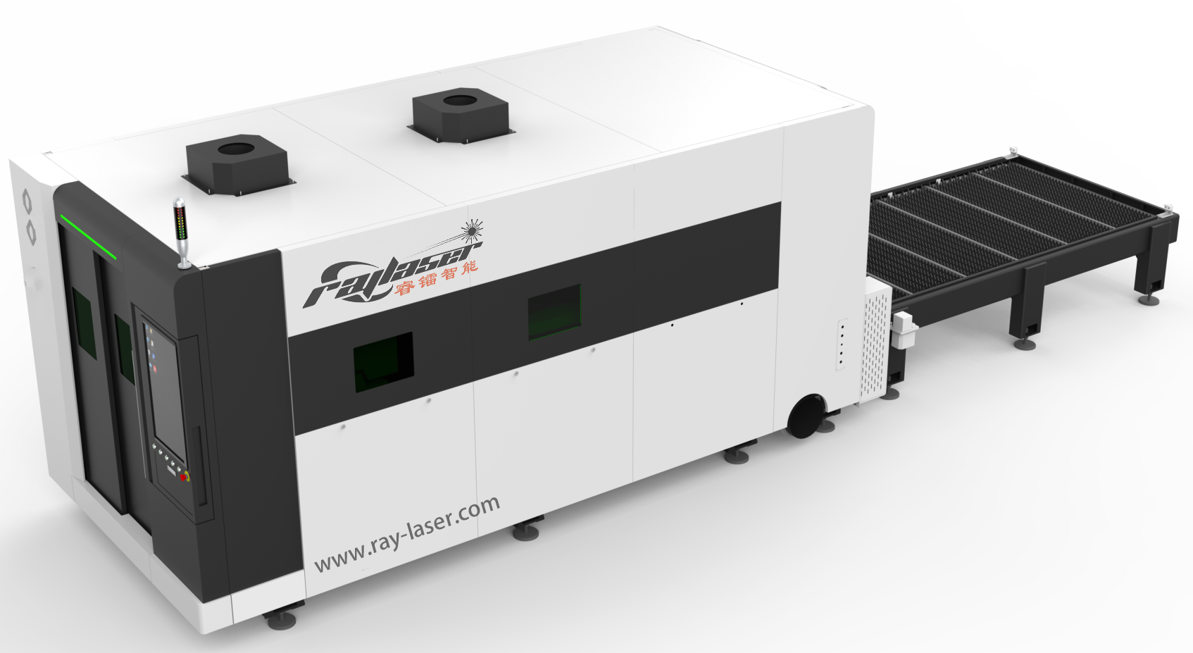 Metal Sheet Laser Cutting Machine with Exchangeable Table and CYPCUT Control Software