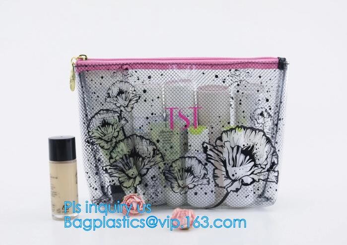 pvc pouch clear vinyl pvc k bag, PVC zipper slider travel cosmetic bag, commodity package bag, matte frosted PVC s