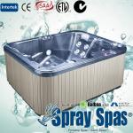 220V / 16A acrylic shell whirlpool massage outdoor portable spas hot tubs for 3