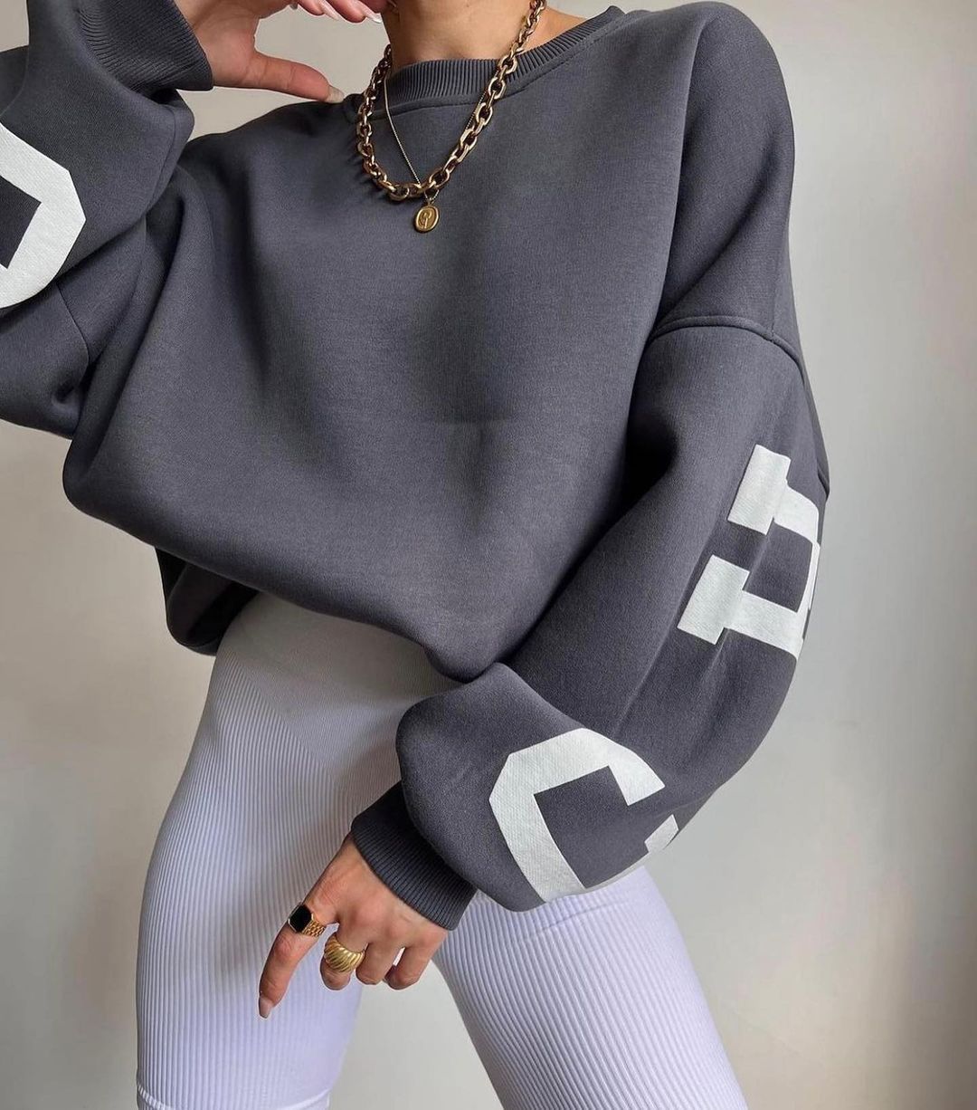 Y2k Letter Screen Print Custom Hoodies Sweatshirt Sustainable Crop Top for Women