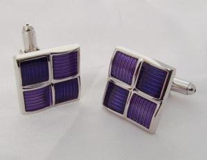 Buy cheap Hot Fashion Stainless Steel Purple Laser Engraving custom cufflinks ​ product