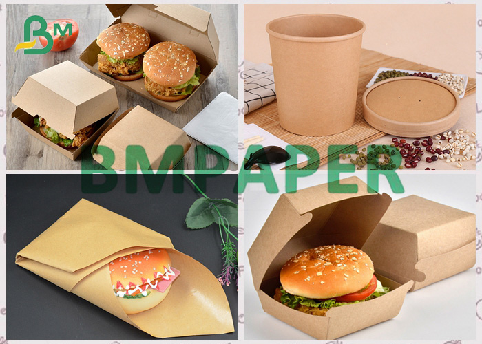 300g + 18g PE Coated Brown Kraft Paper In Packing And Printing