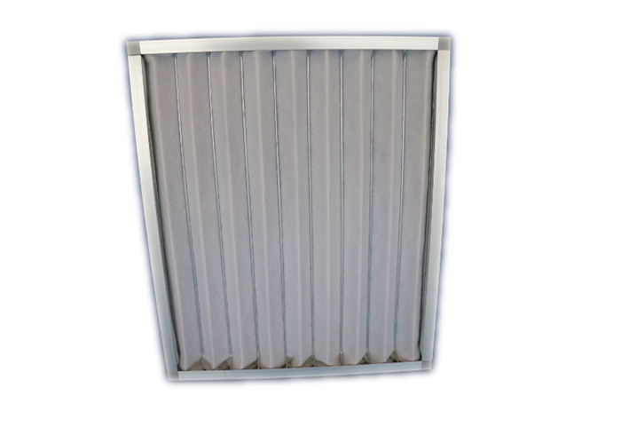 Railway Station Airport Washable Metal Air Filters , Rectangle Handling System Furnace Air Filter Frame