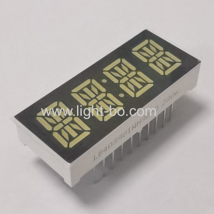Ultra Bright White 4 digit 0.39inch Common Anode 14 Segment LED Clock Display