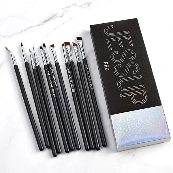 Skin Friendly Jessup 11pcs Professional Eye Brush Set