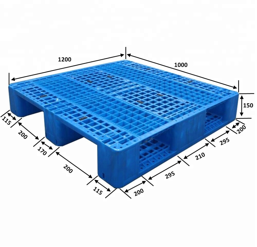 1200x1000 recycled plastic pallet cheap price with 3 runners plastic pallet 1200x1200mm