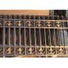 Buy cheap Colourful Golden Wrought Iron Garden Fence , Home Depot Rod Iron Fencing from wholesalers