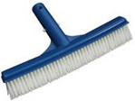 Blue Cleaning Swimming Pool Accessories Stainless Steel Algae Brush With 12cm Handle