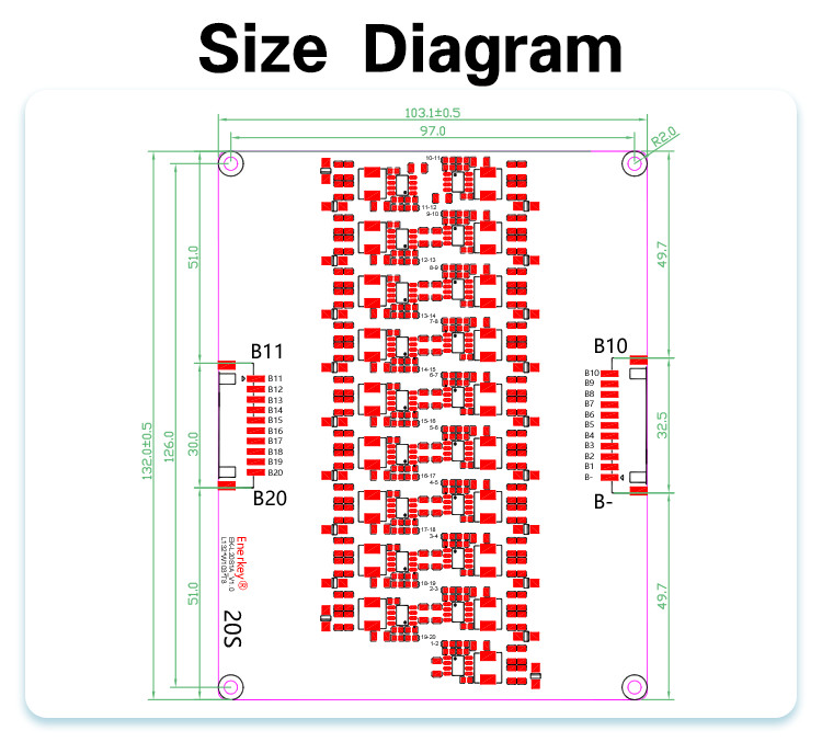 1A 20S Active Cell Balancer BMS Li-Ion Lifepo4 Battery Equalizer For Scooter