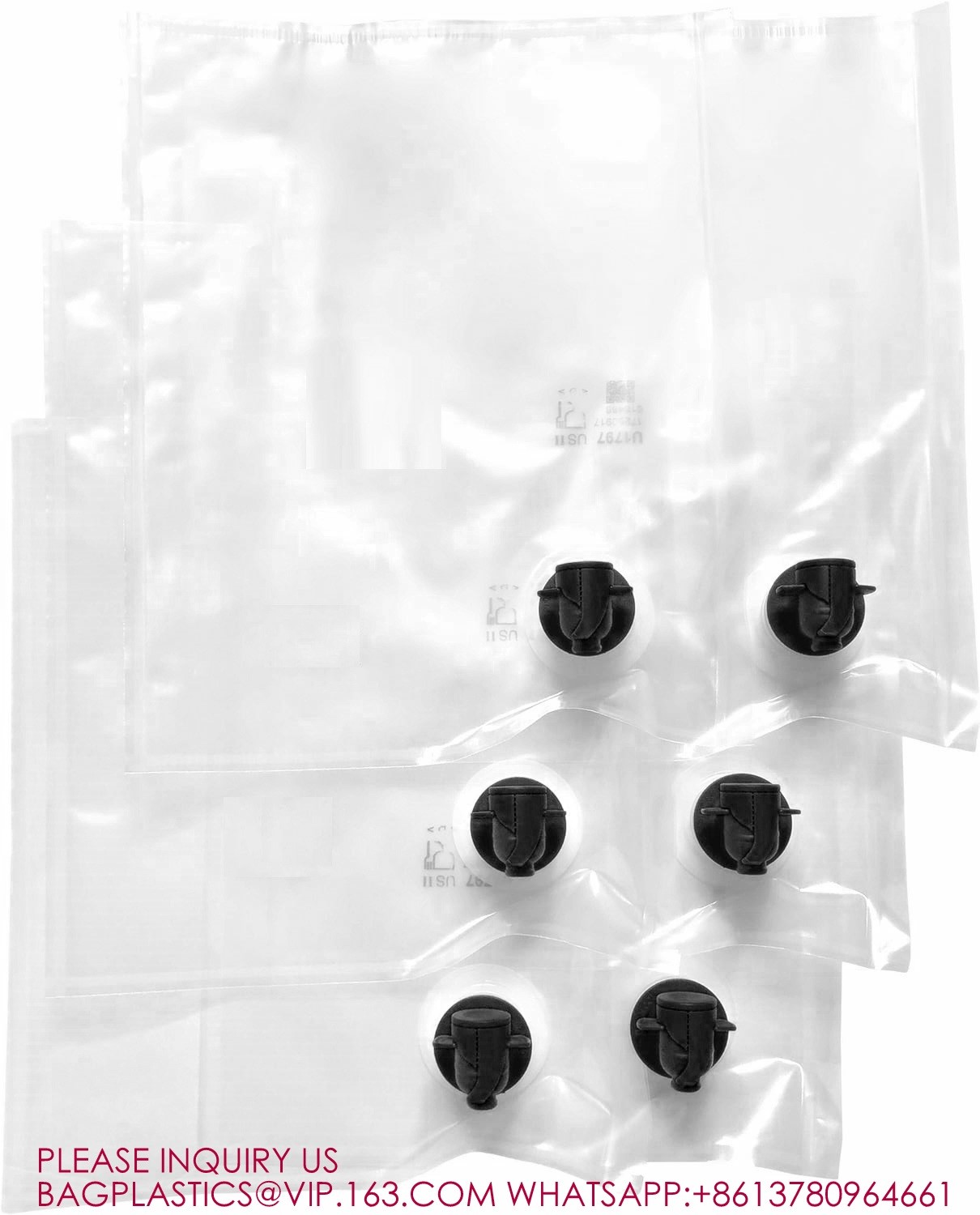 Bag-In-Box Bags Spout BIB Bags REFILLABLE, REUSABLE, Easy Filling Through Top Screw Cap