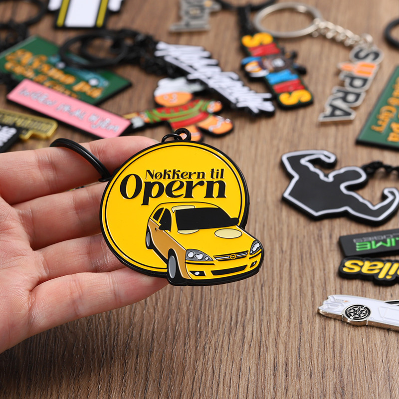 Key Chain Custom Company Brand 2D 3D Logo Soft Hard Enamel Shaped Metal Keychain