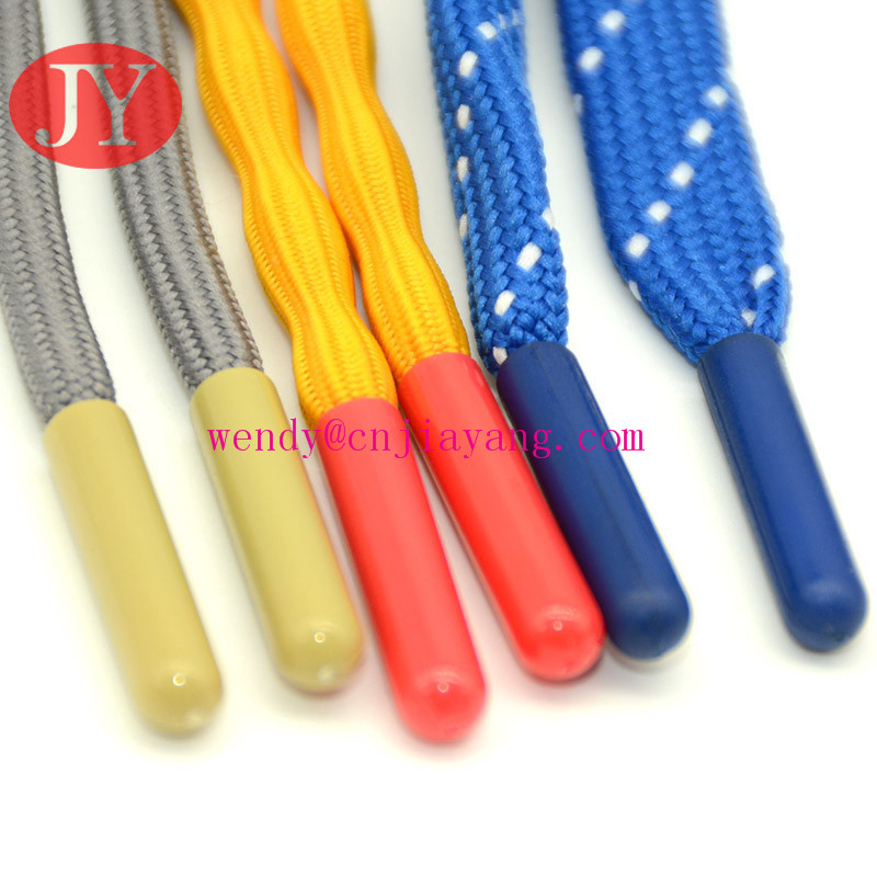 BBP FREE Jiayanag aglet plastic tipping blue color ABS plastic tipping black color plastic shoelace tippin Drawcord