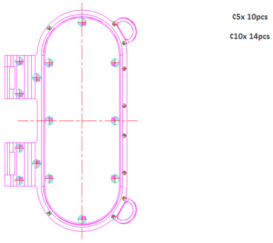 5 Gallon PP copolymer Precision Injection Mould Paint Lid , Door , Seal Retainer and Hinge Block