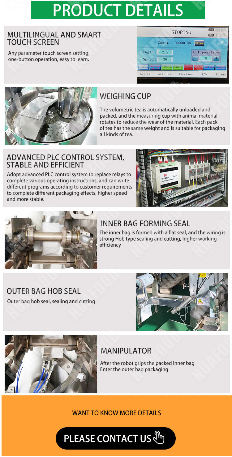 Automatic Food Granule Packing Machine , Multi Function Tea Bag Packing Machine