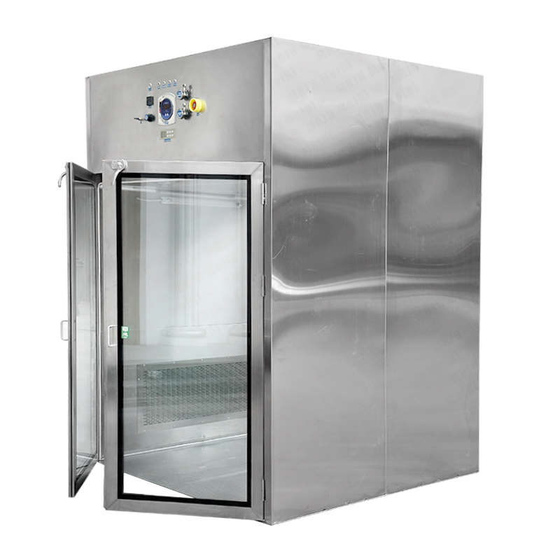 Double Door Clean Room Pass Box For Lab Hepa Adopts H14 Air Shower Pass Box