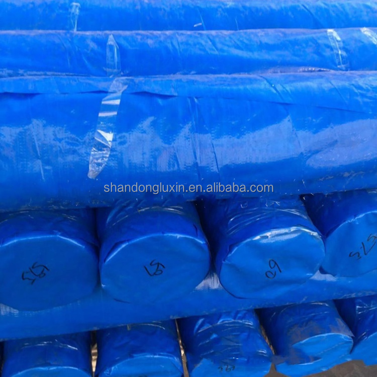 16*15-16*17 Density Blue PE Tarpaulin For Dustproof Tent Moisture Proof And Rainproof