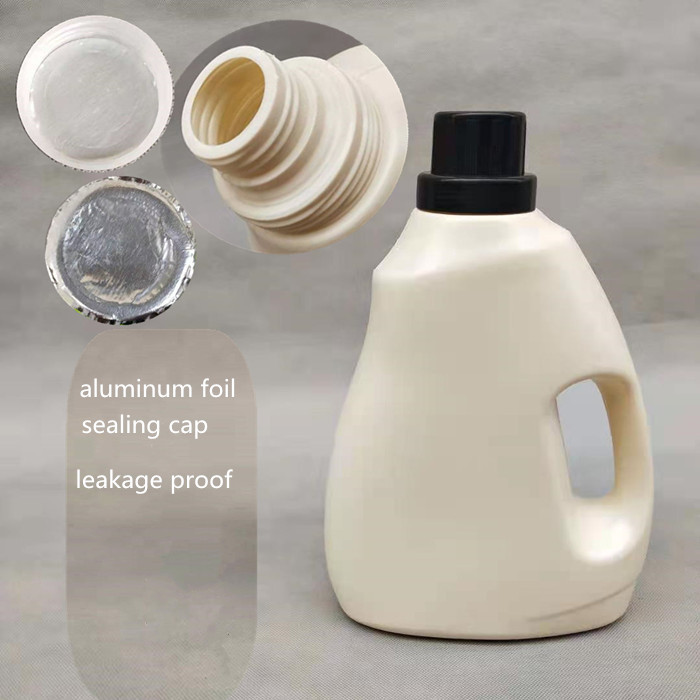 HDPE Plastic Laundry Detergent Bottles Recyclable 4L Empty Container